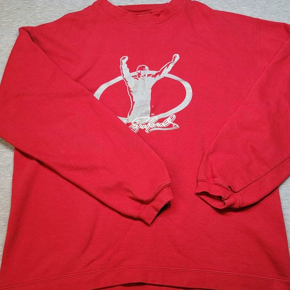 Vintage Chase Authentics Sweatshirt Mens M Red Dale Earnhardt NASCAR Racing